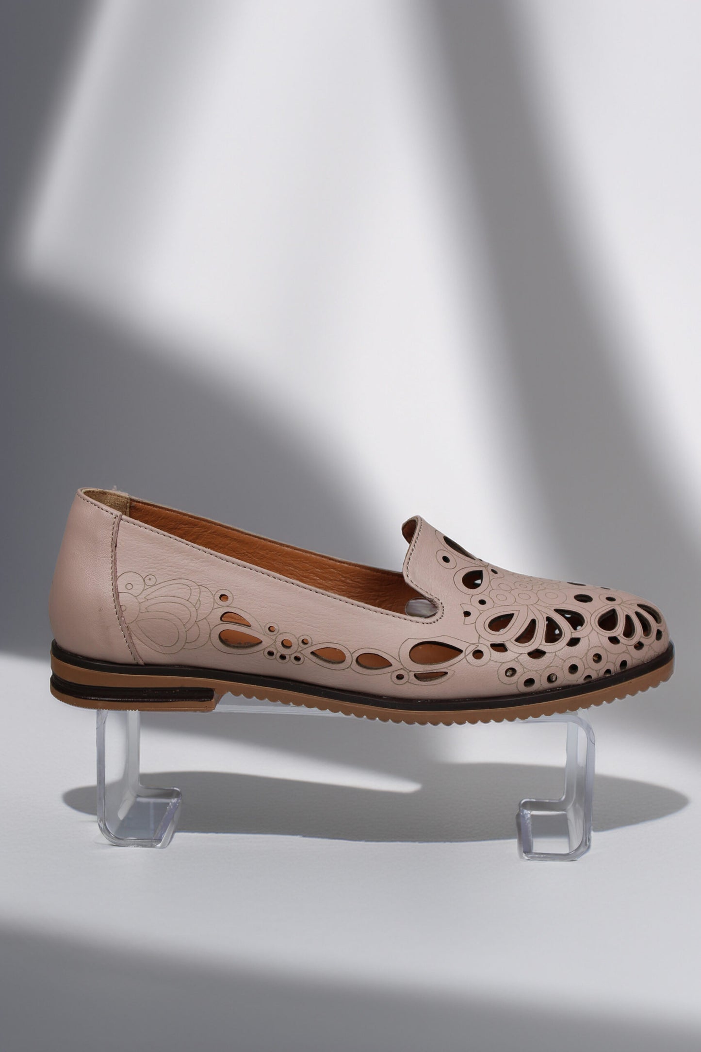 Balerini Piele Naturala Donna Roz Pudra